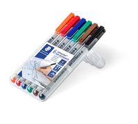 Staedtler® 311 WP6 Feinschreiber Universalstift Lumocolor® - non-permanent, S, 6 Farben
