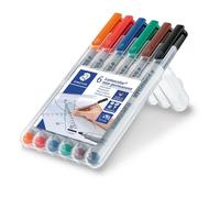 Staedtler® 315 WP6 Feinschreiber Universalstift Lumocolor® - non-permanent, M, 6 Farben