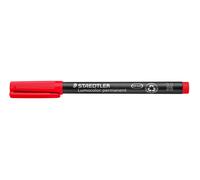 STAEDTLER 317-2 Lumocolor Permanent Pen, Medium Line Width, 1.0mm - Red (Box of