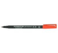 Staedtler 317-2 Marqueur Indélébile Pointe Ogive Rouge 10 Pièce(S)