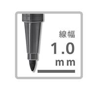 Staedtler 323-8 - Feutres De Coloriage Triplus De Forme Triangulaire, Dans Un Étui En Carton, Lavable, Pointe D'env. 1 Mm, Lot De 10 Feutres, Gris