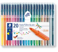 Staedtler Triplus Color 323 Marker Pen Assorted 20 Units Multicolore Enfants