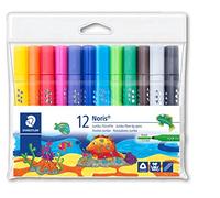 Staedtler 328 - Pochette Plastique 12 Feutres Coloriage Triangulaires Pointe Large 3 Mm Assortis