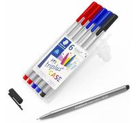 STAEDTLER 334 Triplus Lot de 6 stylos à pointe fine fine 0,3 mm