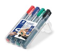 Staedtler® 350 WP4 Permanentmarker Lumocolor® 350, nachfüllbar, STAEDTLER Box mit 4 Farben