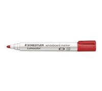 Staedtler Marqueur pour tableau blanc 351 Lumocolor – encre alcool, pointe ogive, rouge