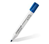 STAEDTLER 351-3 Lumocolor Whiteboard Marker Bullet Tip -Blue (Box of 10) Bullet