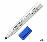Staedtler Lumocolor Lot de 10 Marqueurs pour Tableau blanc Rouge
