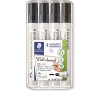 STAEDTLER 351WP4-9X 4 Marqueurs pour tableaux blancs noir 2,0 mm