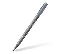 Staedtler 372-87 Stylo à pinceau doux Pigment Arts - Pointe pinceau moyenne - Gris froid - Pointe pinceau souple pour des largeurs de ligne particulièrement variables - Encre pigmentée de qualité
