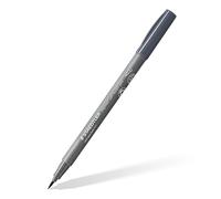 Staedtler 372-871 Stylo à pinceau souple pour des largeurs de ligne particulièrement variables, encre de qualité supérieure, imperméable, gris froid foncé, pointe pinceau unique