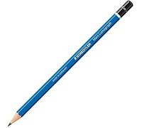 Staedtler Crayon à papier Lumograph 100 B – mine légèrement grasse, tracé un peu foncé