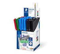 Staedtler 430 MS CP5 Stick 430 Stylo bille Pointe moyenne Couleurs assorties Boîte de 50 (Import Royaume Uni)