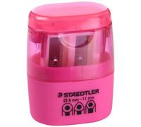 Staedtler 512 - Blister 1 Taille-Crayon 2 Usages Avec Réservoir Rose Fluo