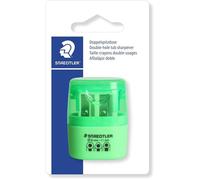 Staedtler 512 - Blister 1 Taille-Crayon 2 Usages Avec Réservoir Vert Fluo - 51260F50BK