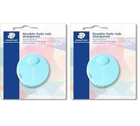 Staedtler 512PS2BKPA Double taille-crayon avec mécanisme de pliage et comptoir Couleurs assorties (Lot de 2)