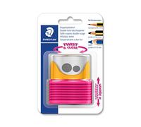 STAEDTLER 513007BK-1 Aiguiseur double trou pour baignoire à double trou, jaune et baie