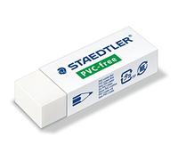 Staedtler Gomme 525 B20 – en PVC, sans latex, blanche 23×13×65 mm