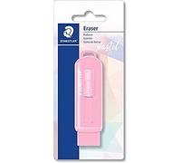 STAEDTLER 525 PSBKPA Lot de 525 gomme aux couleurs pastel avec manchon en plastique pratique