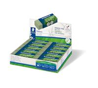 Staedtler - 526 80 - Gomme vert olive sans latex 65 x 23 x 13 mm - Composée à 56% de matériaux naturels et renouvelables - 526 80-5