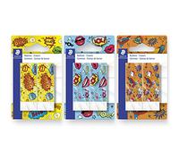 Staedtler 526B2COBK2 Lot de 6 paquets de 3 gommes Rasoplast Motif bande dessin e