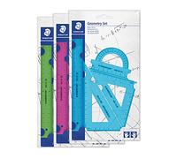 Staedtler 569 pb4 N18 Ensemble de géométrie, petit, 4 pièces, couleurs fluo, pack de 18