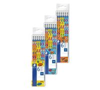 STAEDTLER Edition Comic - Set 6 Crayons Graphite Hb Avec Embout Gomme
