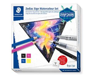 Staedtler 61 Djt1 design Journey Set D'Aquarelles Motif Signe du Zodiaque