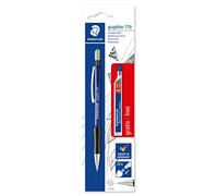Staedtler 7795ABK25DST Porte-mine graphite manchon ergonomique antiglisse 0,5/0,7 mm Bleu