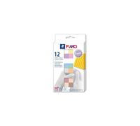 STAEDTLER 8023 C12-3 FIMO Soft P te modeler durcissante au four 12 blocs de 25 g - Couleurs pastel