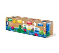 STAEDTLER Noris junior 813 SLE Lot de 4 pots de pâte à modeler Standard Colours Ultra Doux et propre Non Adhésif 130 g