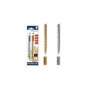 Staedtler - 8323-sbk2 - blister 2 marqueurs métallique - or argent