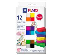 Staedtler Pâte Fimo Soft – Assortiment 12 demi-pains couleurs, durcissant au four – 8023 C12-1