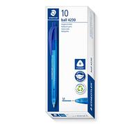 STAEDTLER - Ball 4230 M - Stylo-Bille Triangulaire Rétractable Pointe Moyenne 1 mm Bleu - 4230 M-3