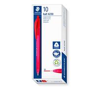 STAEDTLER - Ball 4230 M - Stylo-Bille Triangulaire Rétractable Pointe Moyenne 1 mm Rouge - 4230 M-2