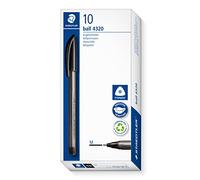 STAEDTLER - Ball 4320F - Stylo-bille triangulaire pointe moyenne 1 mm noir - 4320 M-9