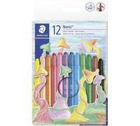 Staedtler - Crayons de cire 221 Nwp12 - 12 couleurs assorties