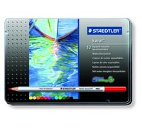 Staedtler - Carat Aquarell Aquarelle Crayons - Couleurs Assorties - Boite De 12