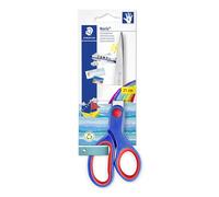 Staedtler Ciseaux Noris 965 pour droitier - paire, lame de 21 cm, bouts pointus - Bleu
