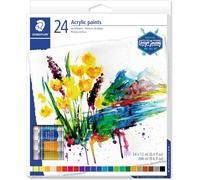 STAEDTLER Coffret Peinture Acrylique Design Journey, 12ml, 24 Pièces
