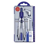 Staedtler Compas scolaire Noris 550 – Réglage rapide et micrométrique, adaptateur et rallonge 550 02