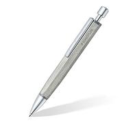 Staedtler Concrete, Stylo-bille en béton de haute qualité rétractable et rechargeable, Encre noire et pointe moyenne 0.7 mm, Livré sous étui rigide transparent, 441 CONB-9