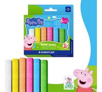 Staedtler Craies de rue Noris junior Peppa Pig – lavables, pour trottoirs et asphalte – lot de 6