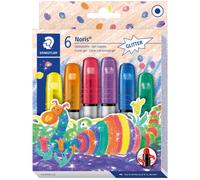 STAEDTLER Crayon à gel Noris Club "Glitter" étui carton 6 pièces