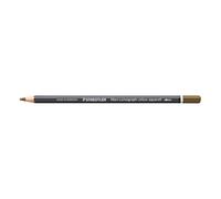 STAEDTLER Crayon aquarellable Brun doré - Crayon d’artiste soluble dans l’eau au format hexagonal - Mine de 3,6 mm, haute intensité de couleur et résistance à la lumière