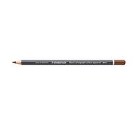 STAEDTLER Crayon aquarellable Brun foncé - Crayon d’artiste soluble dans l’eau au format hexagonal - Mine de 3,6 mm, haute intensité de couleur et résistance à la lumière