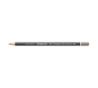 STAEDTLER Crayon aquarellable Gris chaud clair - Crayon d’artiste soluble dans l’eau au format hexagonal - Mine de 3,6 mm, haute intensité de couleur et résistance à la lumière