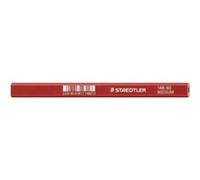 Staedtler Crayon de charpentier 148 40 10 – moyen ovale – marron rouge