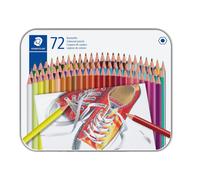 Staedtler Crayons de couleur 175 M72ST hexagonaux sans bois — 72 crayons assortis