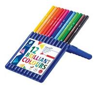 STAEDTLER Crayon de couleur ergosoft triangulaire,étui de 12 G